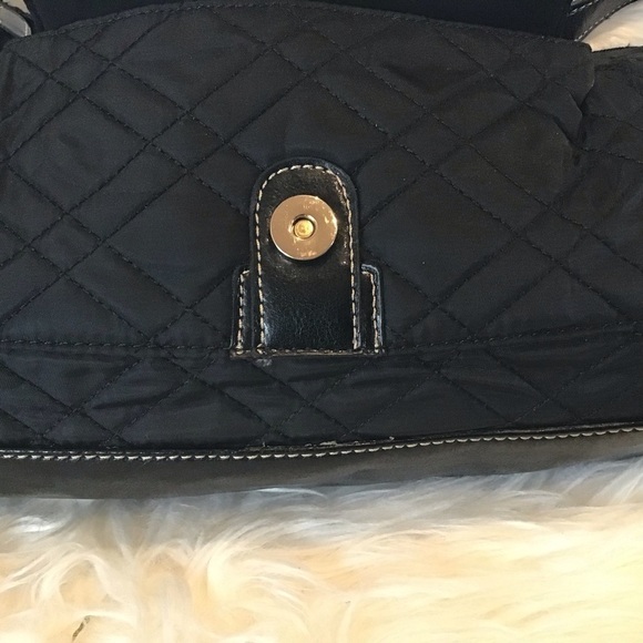 Vintage Villager A Liz Claiborne Company black quilted banquette bag - Picture 8 of 11